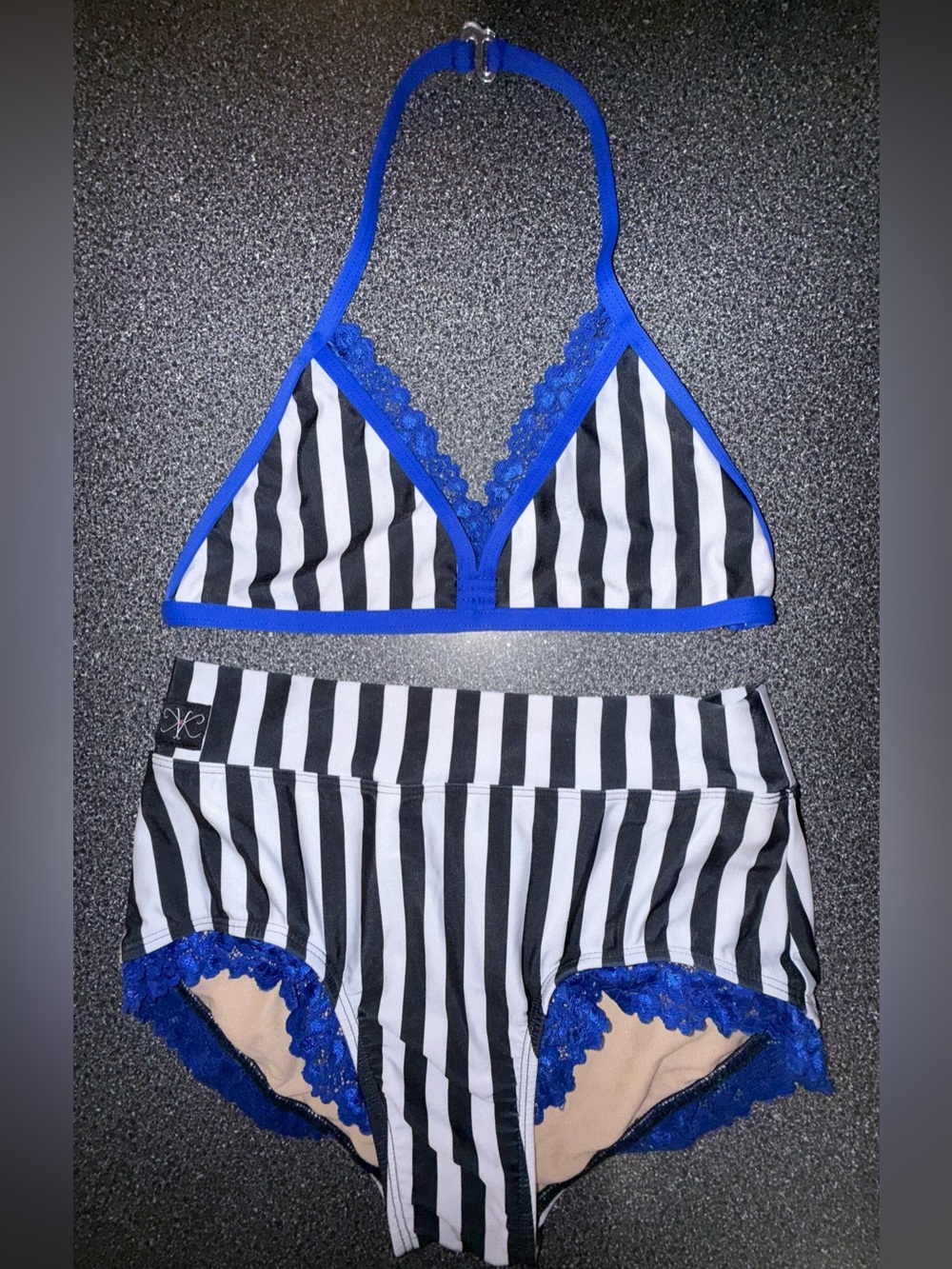 Kandi Kouture Striped Dance Set Size Adult Medium